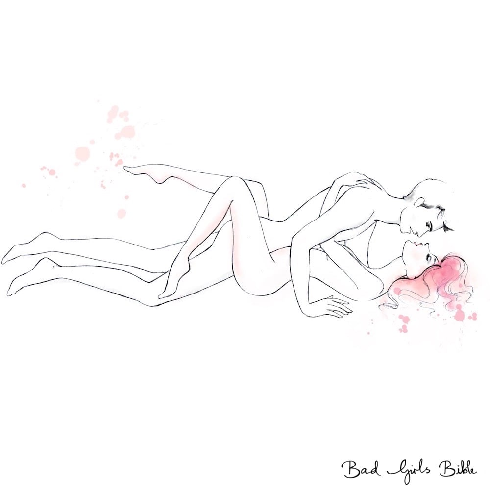 Missionary Sex Position Illustration