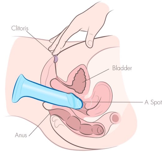 filling feeling dildo masturbation illustration