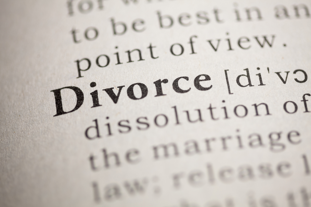 dictionary definition of when to divorce