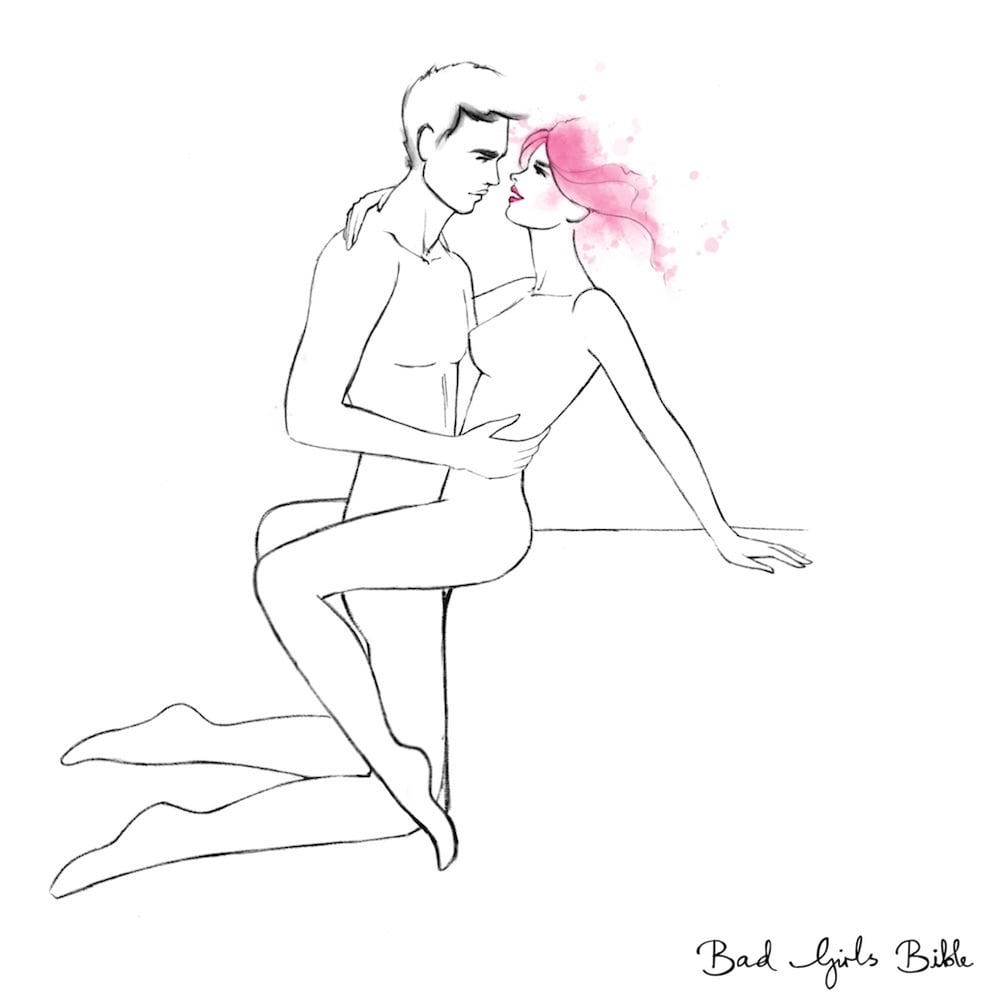 Illistration of thet square sex position