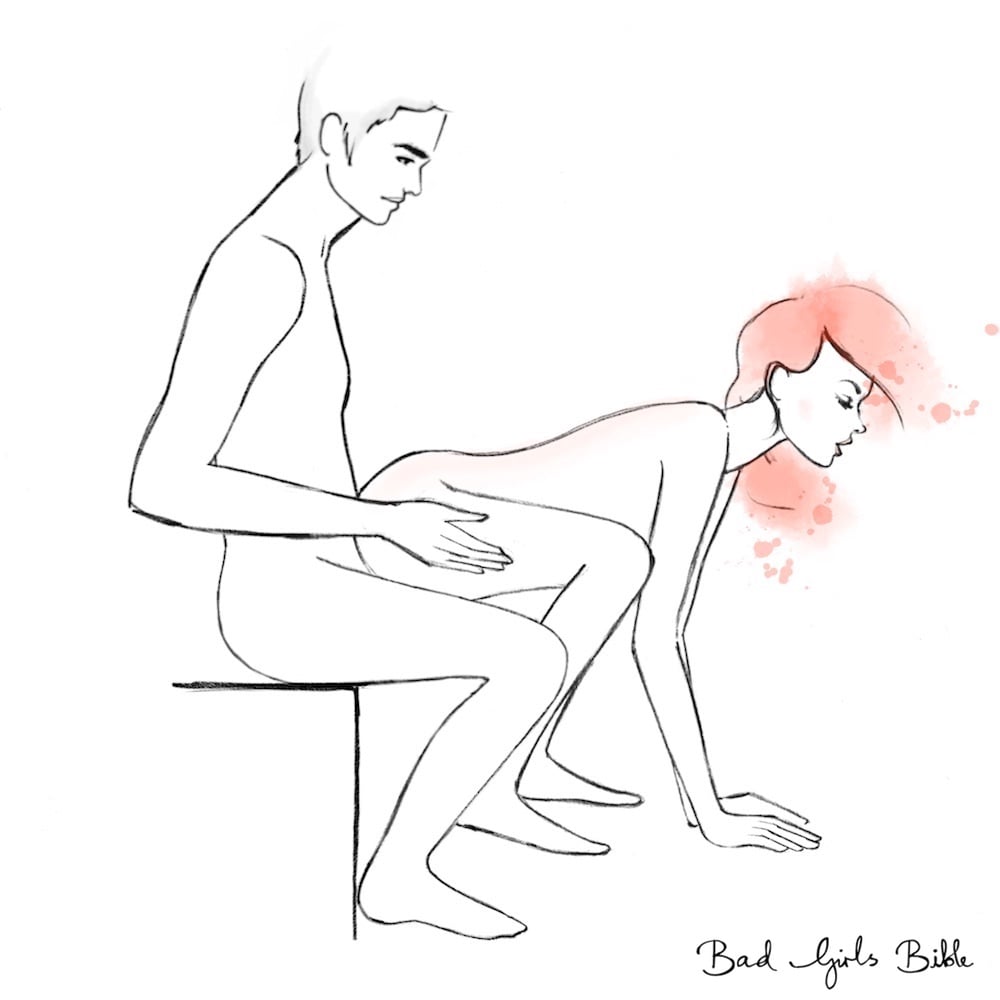 The wheel barrow sex position