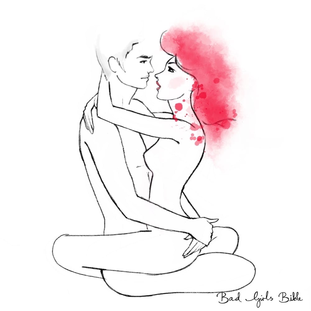 Lotus Sex Position Illustration